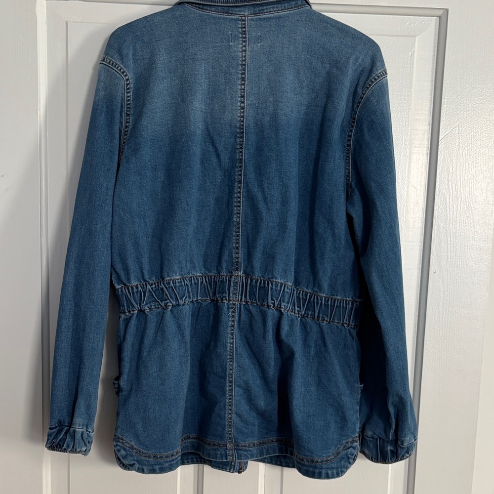 Knox Rose Dark Blue Denim Shirt Jacket - Picture 7 of 8